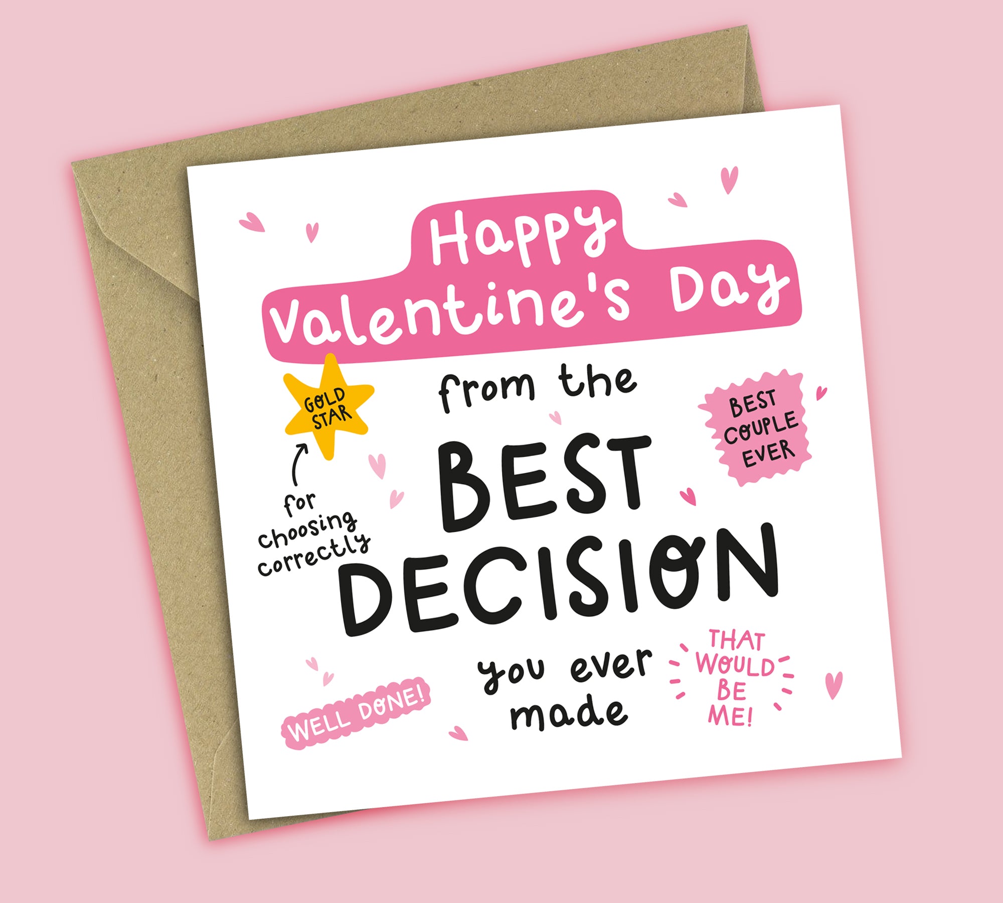 Funny Valentine's Card • Best Decision