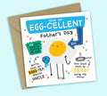 Funny Father's Day Card • Have An Egg-cellent Father's Day • Egg Joke • For Uncle