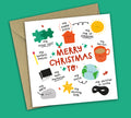 Funny Christmas Card • All The Things You Are • For Friend