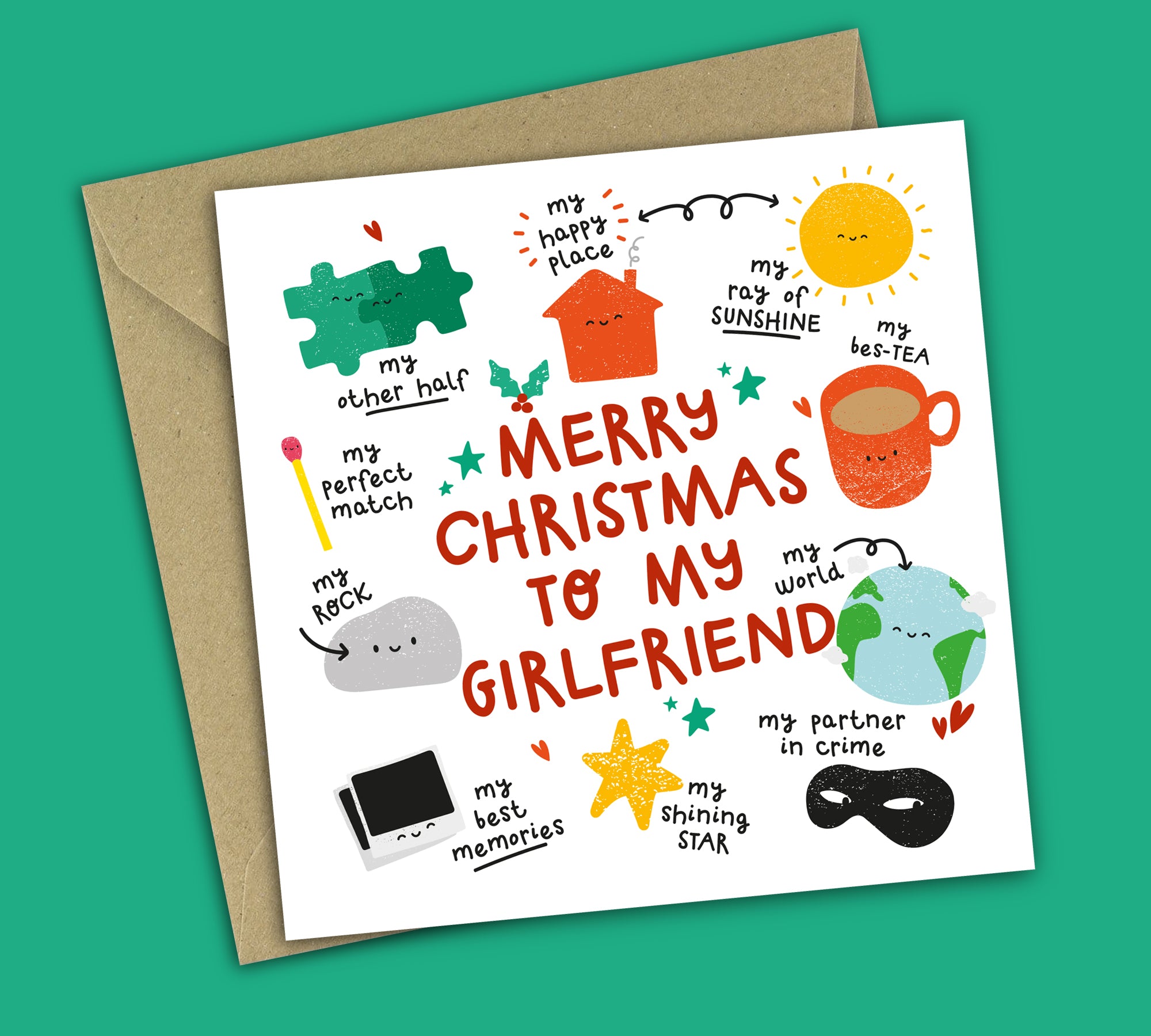 Funny Christmas Card • All The Things You Are • For Girlfriend