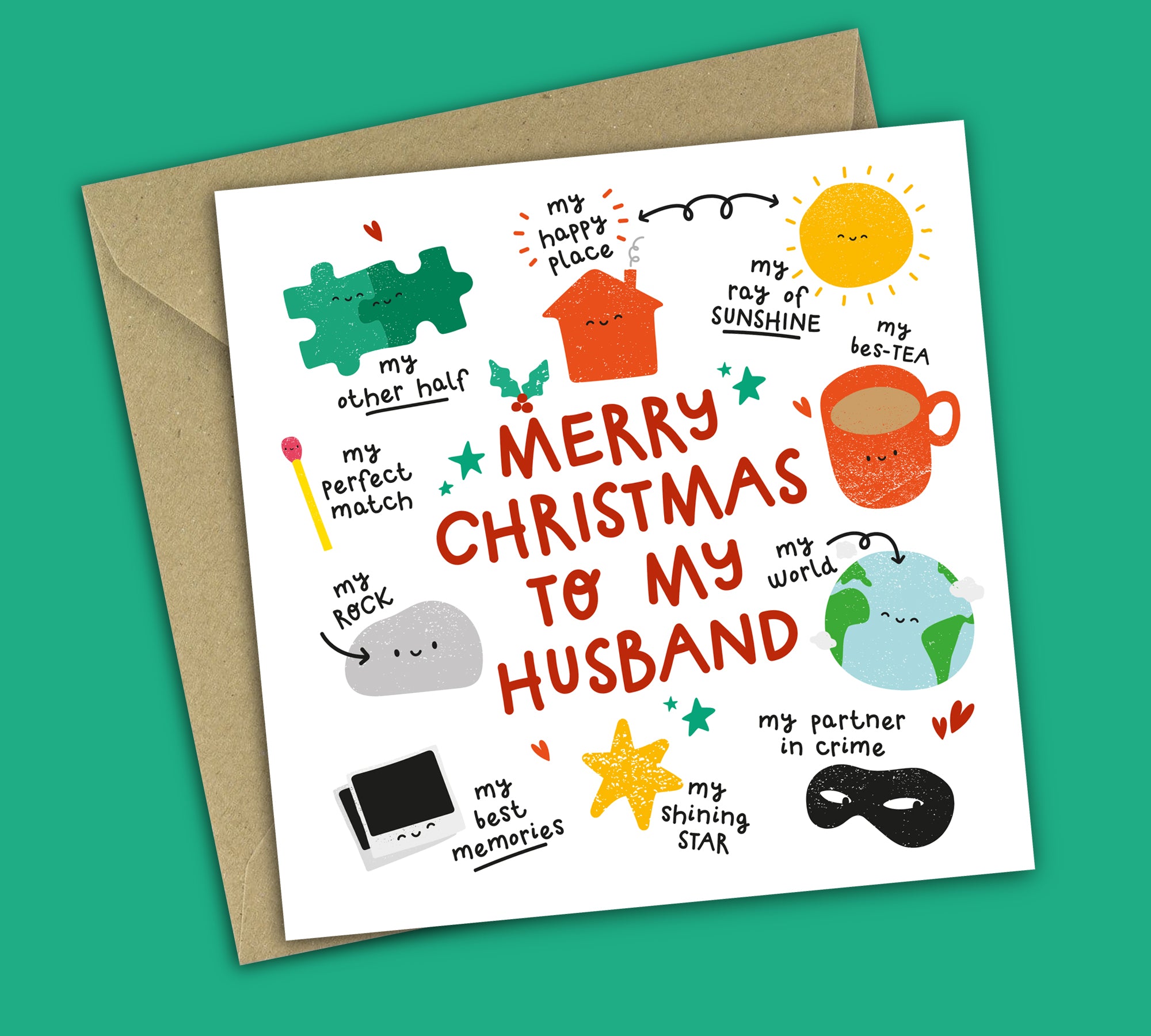 Funny Christmas Card • All The Things You Are • For Husband