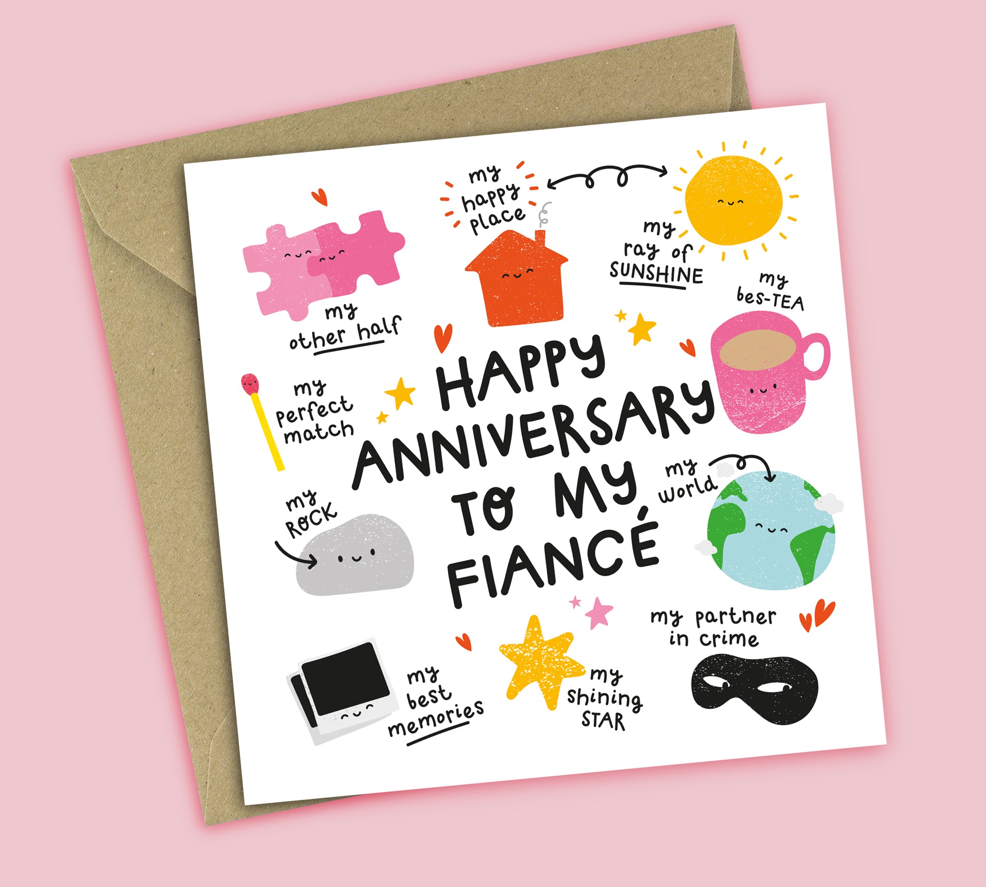 Funny Anniversary Card • All The Things You Are • For Fiancé