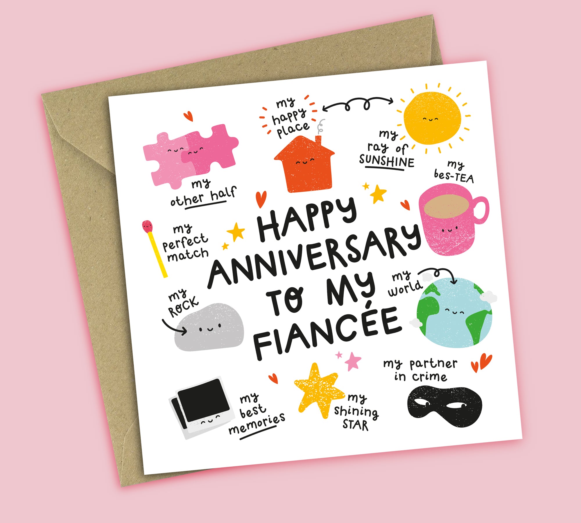 Funny Anniversary Card • All The Things You Are • For Fiancée