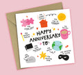 Funny Anniversary Card • Happy Anniversary To • All The Things You Are