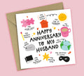 Funny Anniversary Card • All The Things You Are • For Husband