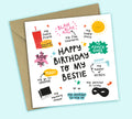 Funny Birthday Card • All The Things You Are • For Bestie