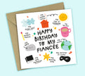 Funny Birthday Card • All The Things You Are • For Fiancée