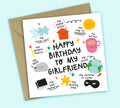 Funny Birthday Card • All The Things You Are • For Girlfriend