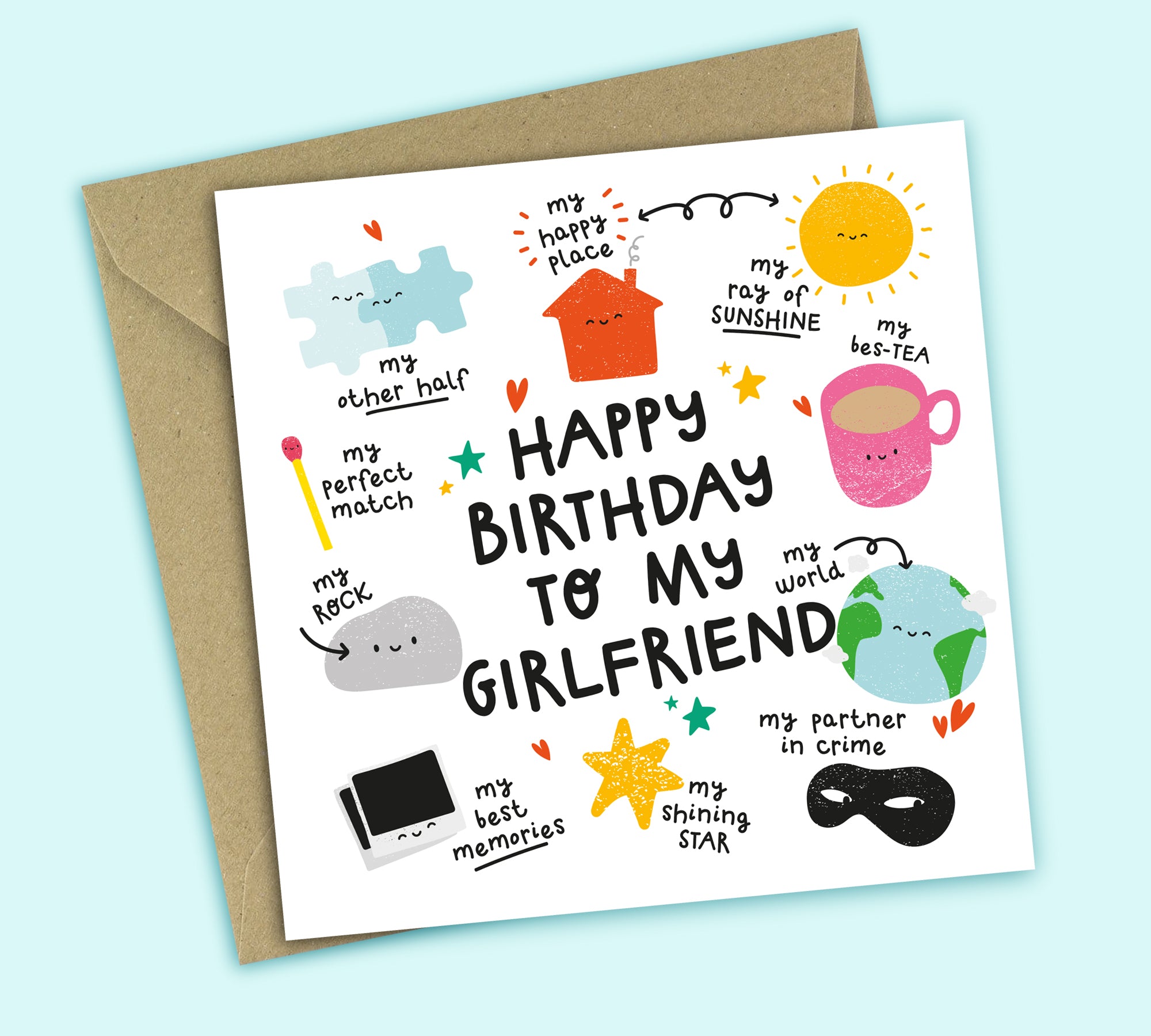 Funny Birthday Card • All The Things You Are • For Girlfriend
