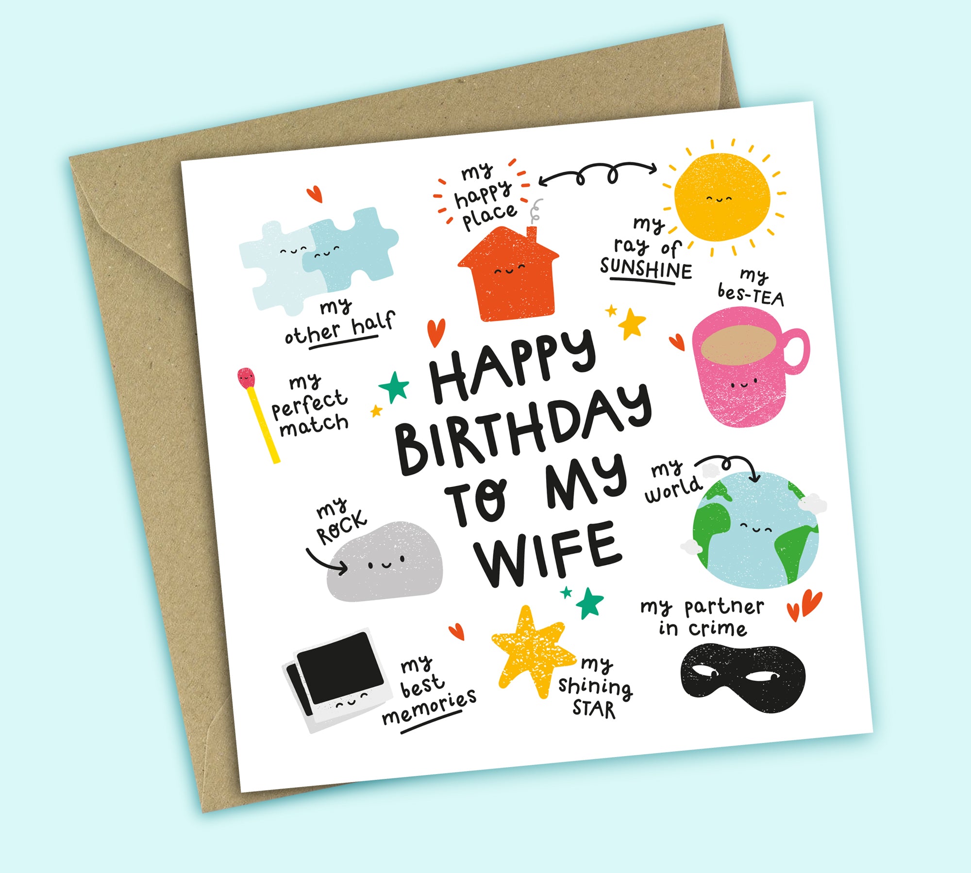Funny Birthday Card • All The Things You Are • For Wife