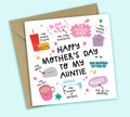 Funny Mother's Day Card • All The Things You Are • For Auntie