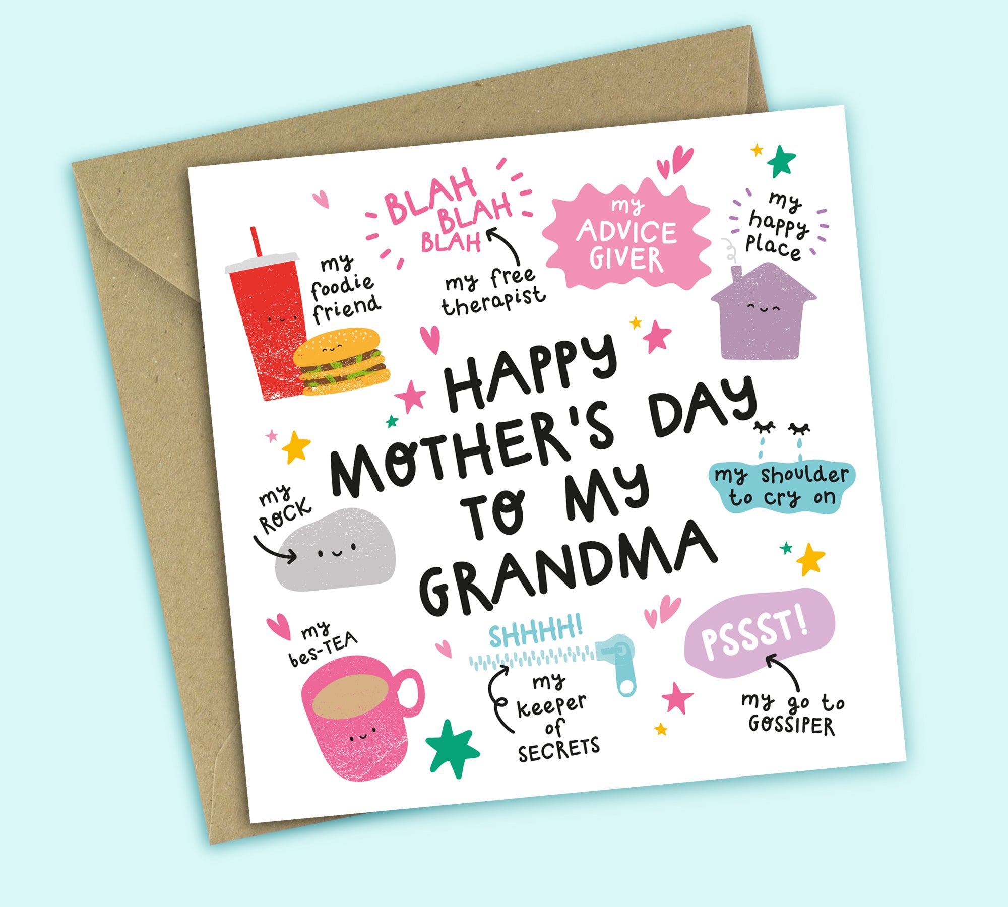 Funny Mother's Day Card • All The Things You Are • For Grandma