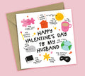 Funny Valentine's Card • All The Things You Are • For Husband