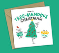 Funny Christmas Card • Tree Pun • For Friend