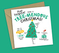 Funny Christmas Card • Tree Pun • For Stepdaughter
