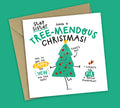 Funny Christmas Card • Tree Pun • For Stepsister