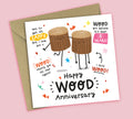 Funny 5th Anniversary Card • Wood Anniversary