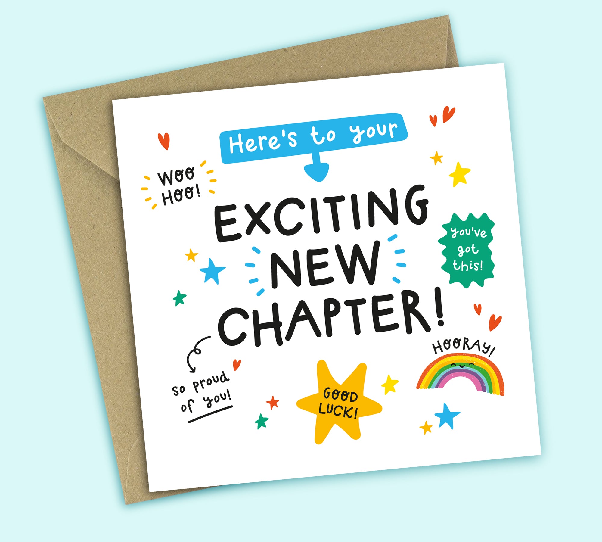 Funny Good Luck Card • Exciting New Chapter