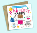 Funny Father's Day Card • To A Fabulous Daddy • Ice Lolly Pun • For Daddy