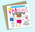 Funny Father's Day Card • To My Fabulous Stepdad • Ice Lolly Pun • For Step Dad