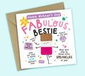 Funny Mother's Day Card • To My Fabulous Bestie • Ice Lolly Pun • For Bestie