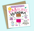 Funny Mother's Day Card • To My Fabulous Grandma • Ice Lolly Pun • For Grandma