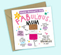 Funny Mother's Day Card • To My Fabulous Mum • Ice Lolly Pun • For Mum