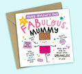 Funny Mother's Day Card • To A Fabulous Mummy • Ice Lolly Pun • For Mummy