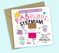 Funny Mother's Day Card • To My Fabulous Stepmum • Ice Lolly Pun • For Stepmum