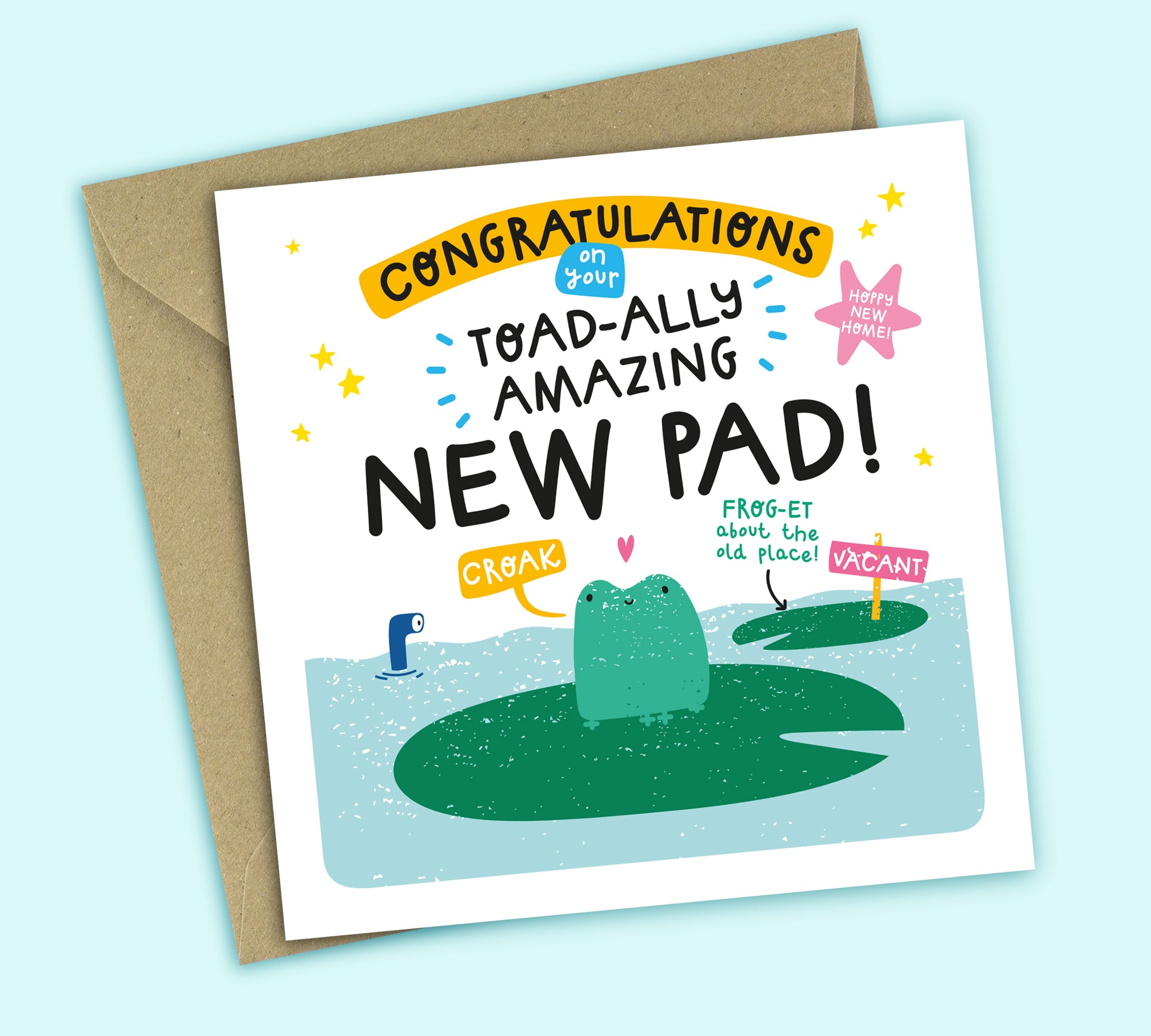 Funny New Home Card • New Pad