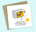 Funny Pregnancy Card • Potato In The Microwave • Gender Neutral • Congratulations