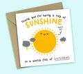 Funny Thank You Card • Ray Of Sunshine