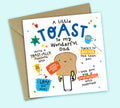 Funny Father's Day Card • A Little Toast to My Wonderful Dad • Toast Joke • For Dad