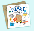 Funny Father's Day Card • A Little Toast To A Wonderful Daddy • Toast Joke • For Daddy