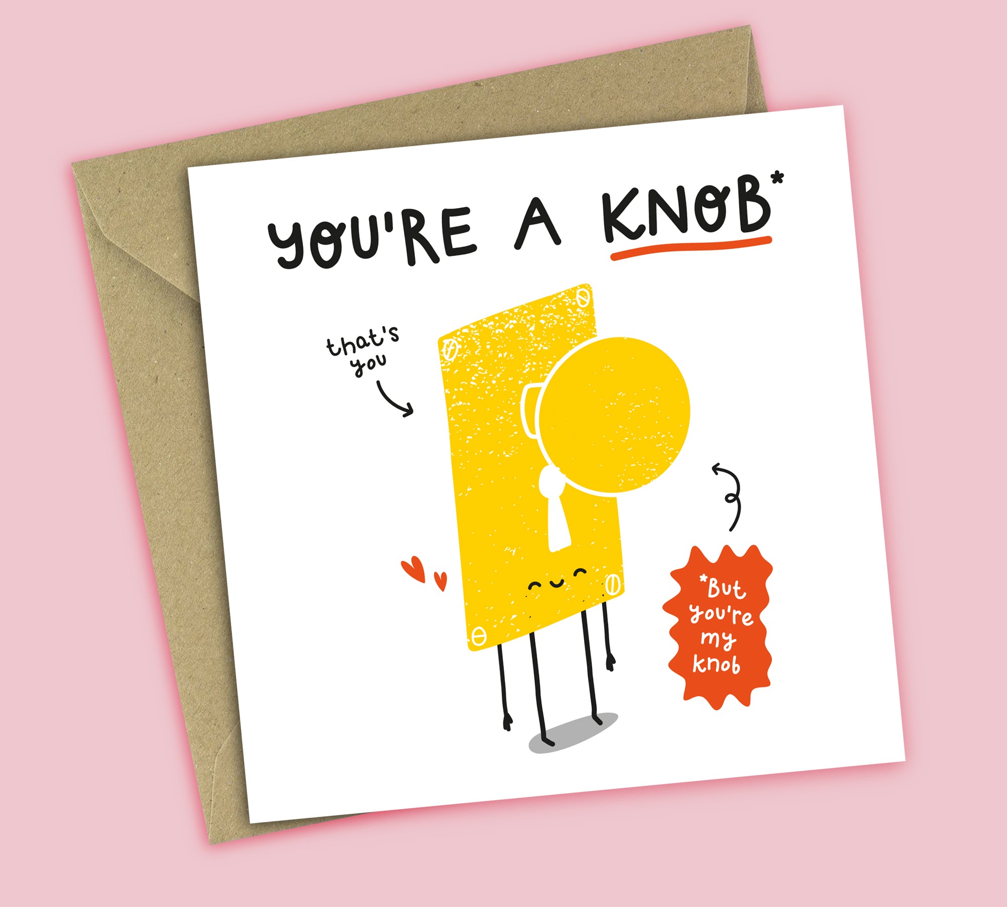 Funny Love Card • My Knob